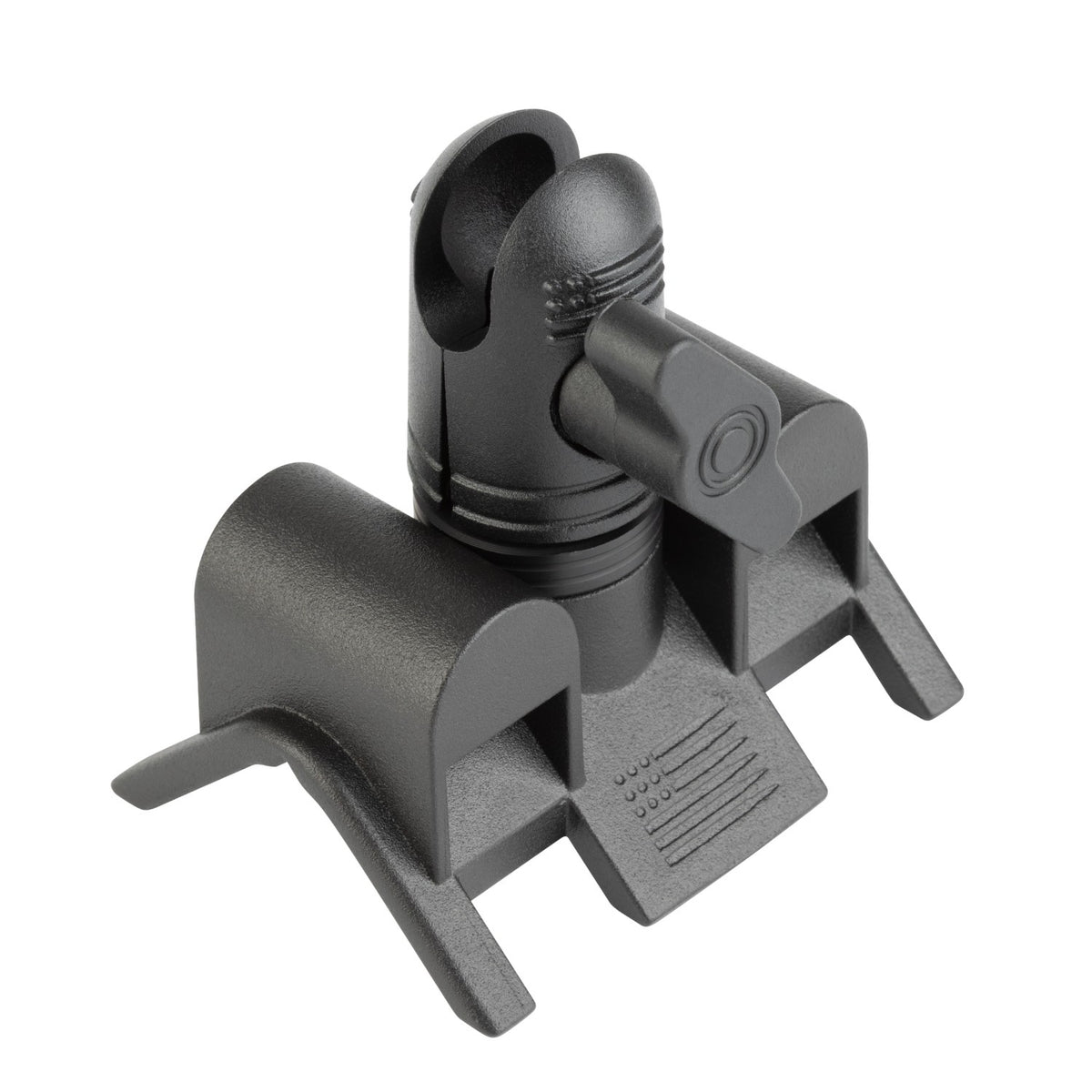 Adjustable Dual Hose Bar Clamp Mount with 20mm Connector End Nubby Edition - Fits Bars 1 to 3 inches Diameter