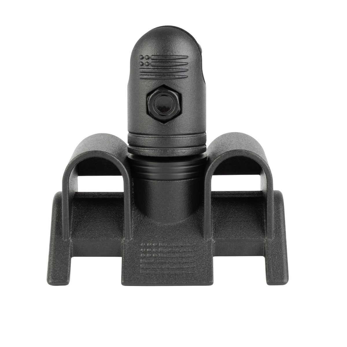 Adjustable Dual Hose Bar Clamp Mount with 20mm Connector End Nubby Edition - Fits Bars 1 to 3 inches Diameter