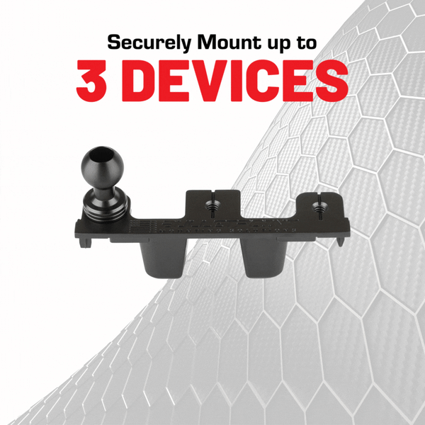Accessory Ready Metal Dash Mount Phone Holder Supports 3 Devices for 2