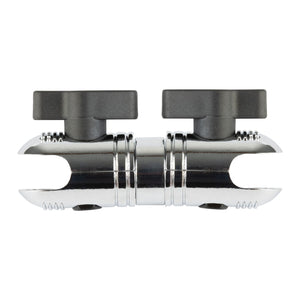 Chrome Mini Mounting Arm with Dual 20mm Connector Ends