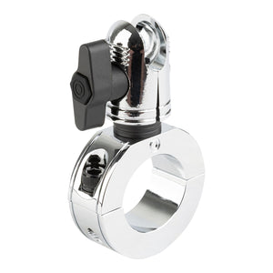 Chrome Bar Clamp Mounts with 20mm Anti-Theft Connector End Nubby Edition (various sizes)