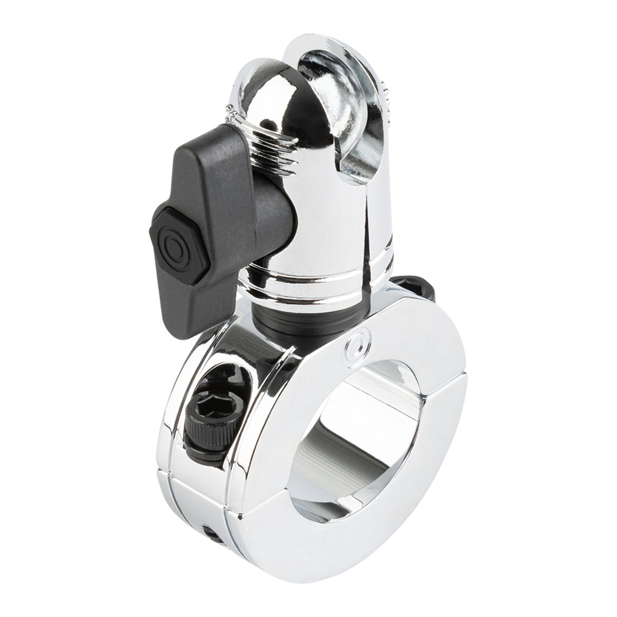 Chrome Bar Clamp Mounts with 20mm Anti-Theft Connector End Nubby Edition (various sizes)