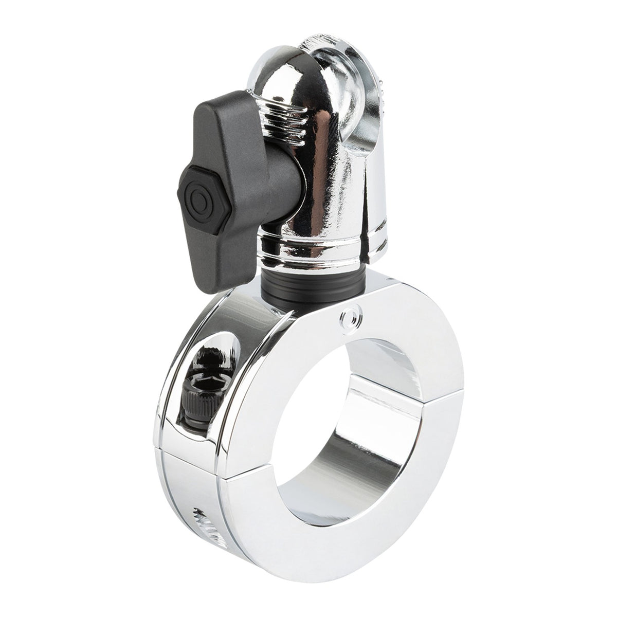 Chrome Bar Clamp Mounts with 20mm Anti-Theft Connector End Nubby Edition (various sizes)
