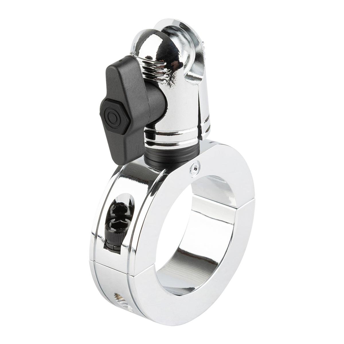 Chrome Bar Clamp Mounts with 20mm Anti-Theft Connector End Nubby Edition (various sizes)