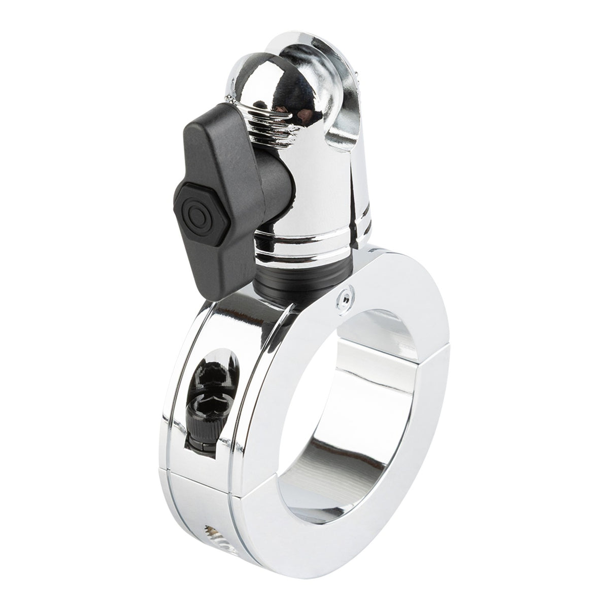 Chrome Bar Clamp Mounts with 20mm Anti-Theft Connector End Nubby Edition (various sizes)