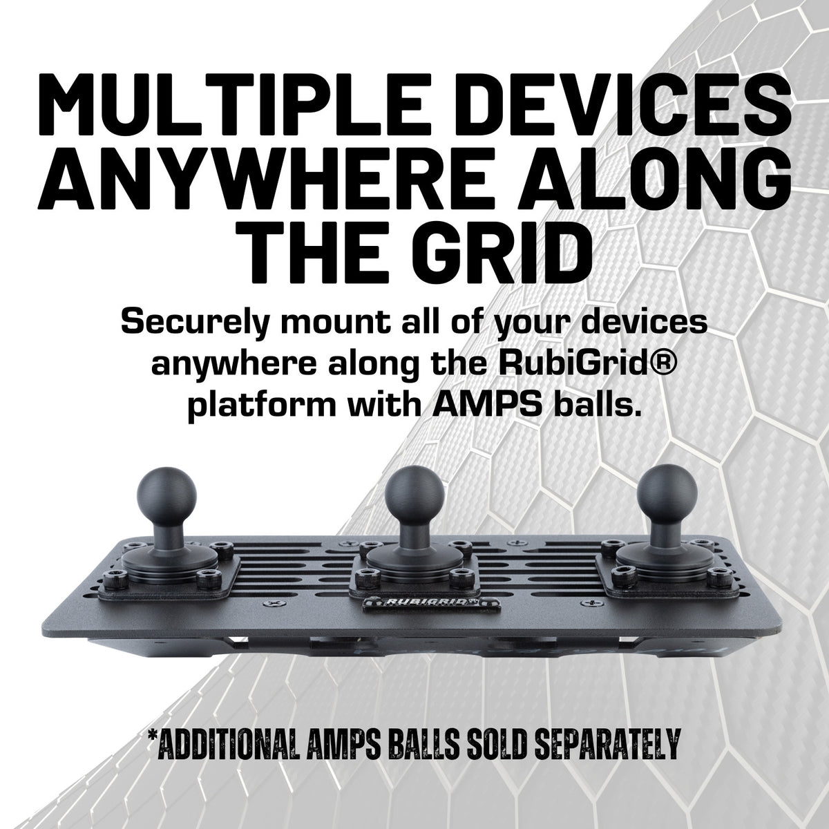 RubiGrid® 2008-2016 Ford Super Duty Dash Mount Phone + Device Holder