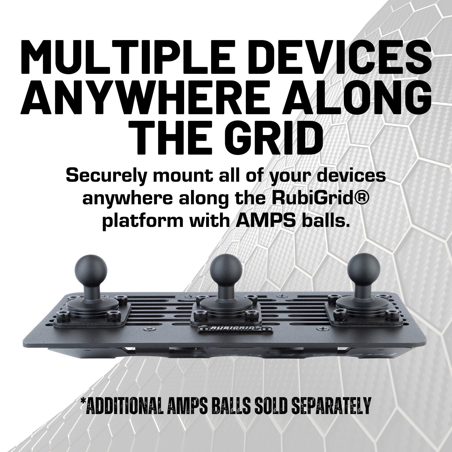 RubiGrid® 2008-2016 Ford Super Duty Dash Mount Phone + Device Holder