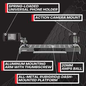 RubiGrid® 2010-2024 Toyota 4Runner Dash Mount Phone + Device Holder (5th Gen 4Runner)