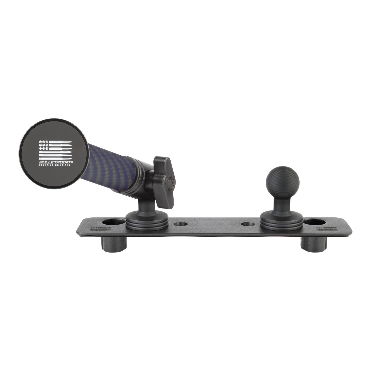 2013-2018 RAM Truck & 2019-2024 RAM 1500 Classic Dual 20mm Ball Metal Dash Mount with Single Phone Holder