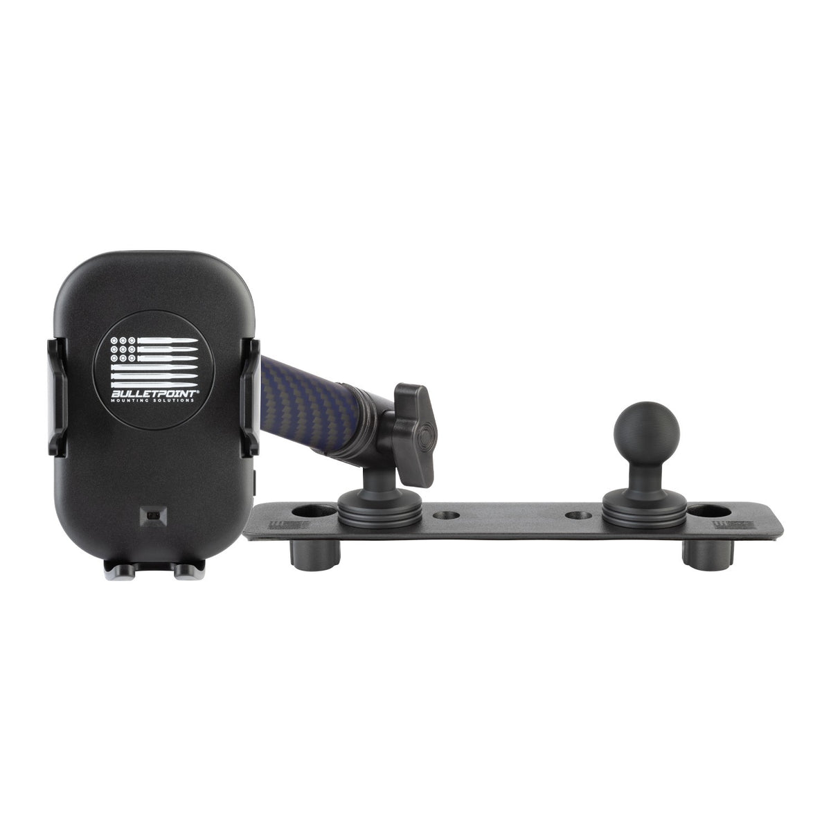 2013-2018 RAM Truck &amp; 2019+ RAM 1500 Classic Dual 20mm Ball Metal Dash Mount with Single Phone Holder