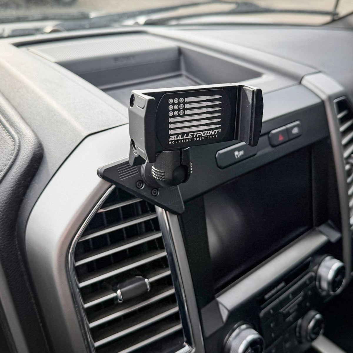Aluminum Air Vent Phone Mount compatible with 2015-2020 Ford F-150, 2017-2022 Super Duty & 2018-2021 Expedition