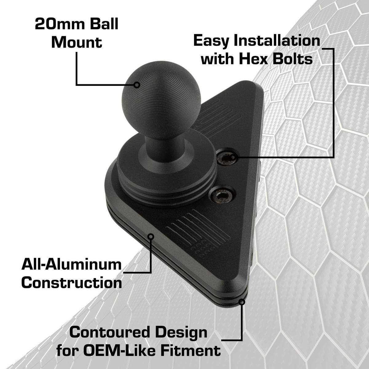 Aluminum Air Vent Phone Mount compatible with 2015-2020 Ford F-150, 2017-2022 Super Duty & 2018-2021 Expedition