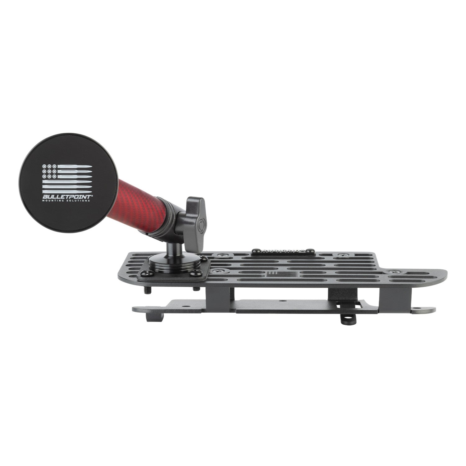 RubiGrid® V2 2019+ RAM Truck 1500/2500/3500/4500/5500 + TRX Dash Mount with Red Arms