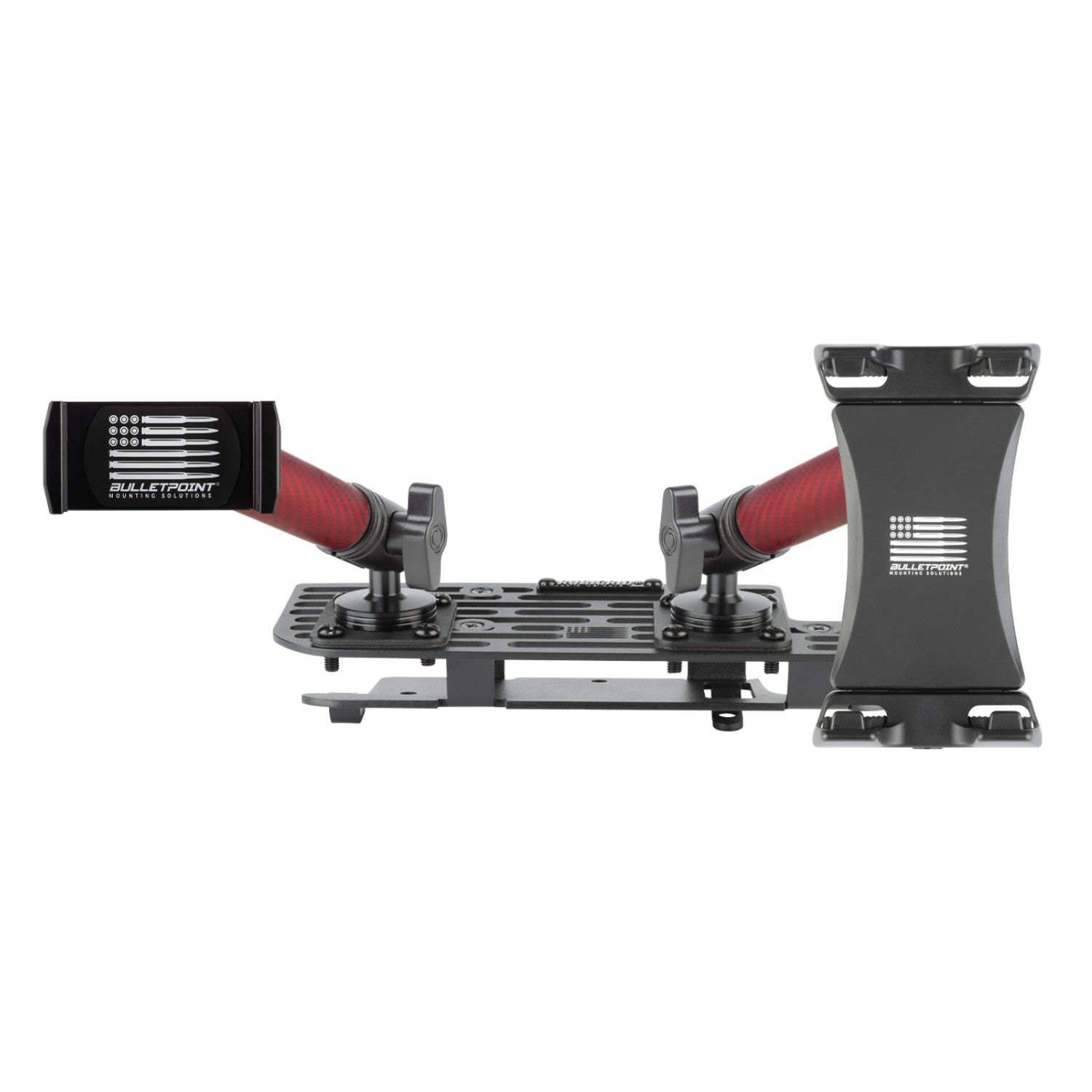 RubiGrid® V2 2019+ RAM Truck 1500/2500/3500/4500/5500 + TRX Dash Mount with Red Arms