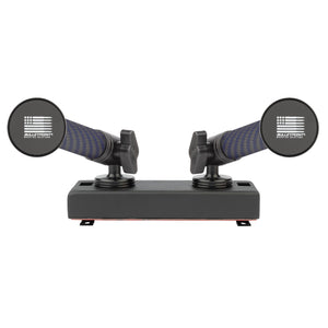 2019+ RAM Truck Dual 20mm Ball Metal Dash Mount with Dual Phone Holders