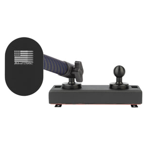 2019+ RAM Truck Dual 20mm Ball Metal Dash Mount with Single Phone Holder