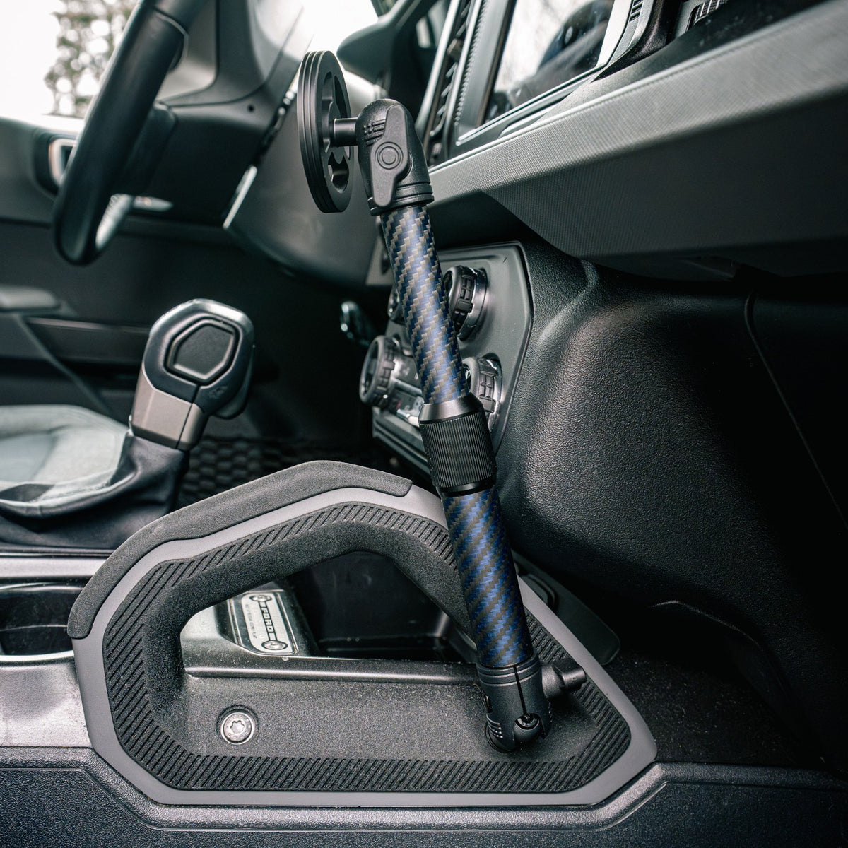 Center Console Accessory Ready Grab Bar Threaded 20mm Ball Mount compatible with 2021+ Ford Bronco