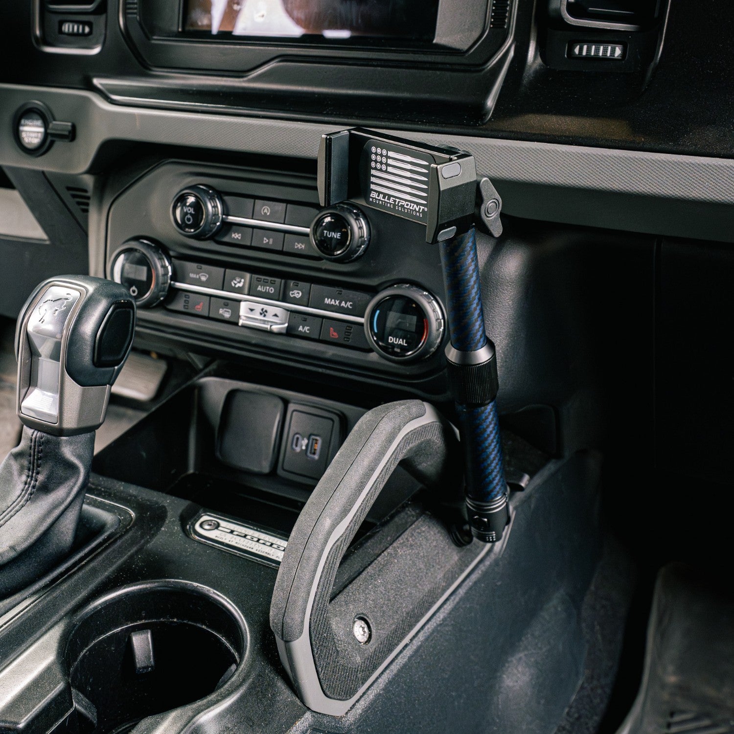 Center Console Accessory Ready Grab Bar Threaded 20mm Ball Mount compatible with 2021+ Ford Bronco