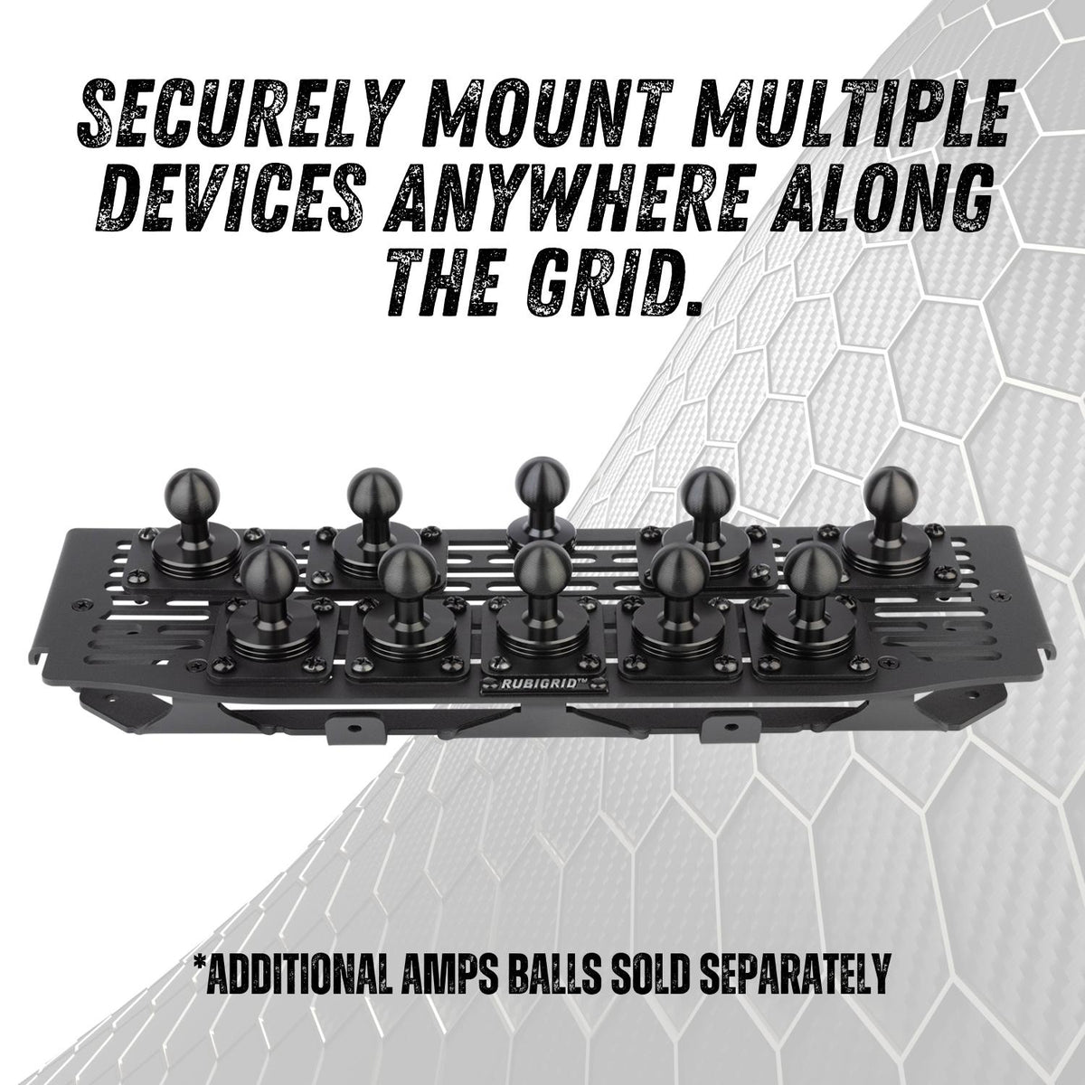 RubiGrid® 2021-2025 Ford F-150 &amp; Raptor Phone Holder Multi-Device Dash Mount