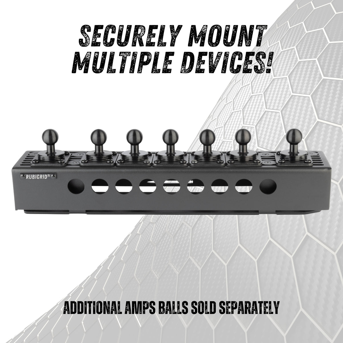 RubiGrid® 2022+ Ford F-150 Lightning &amp; 2022+ Expedition Dash Mount Phone + Device Holder