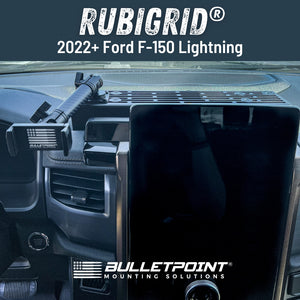 RubiGrid® 2022+ Ford F-150 Lightning & 2022+ Expedition Dash Mount Phone + Device Holder