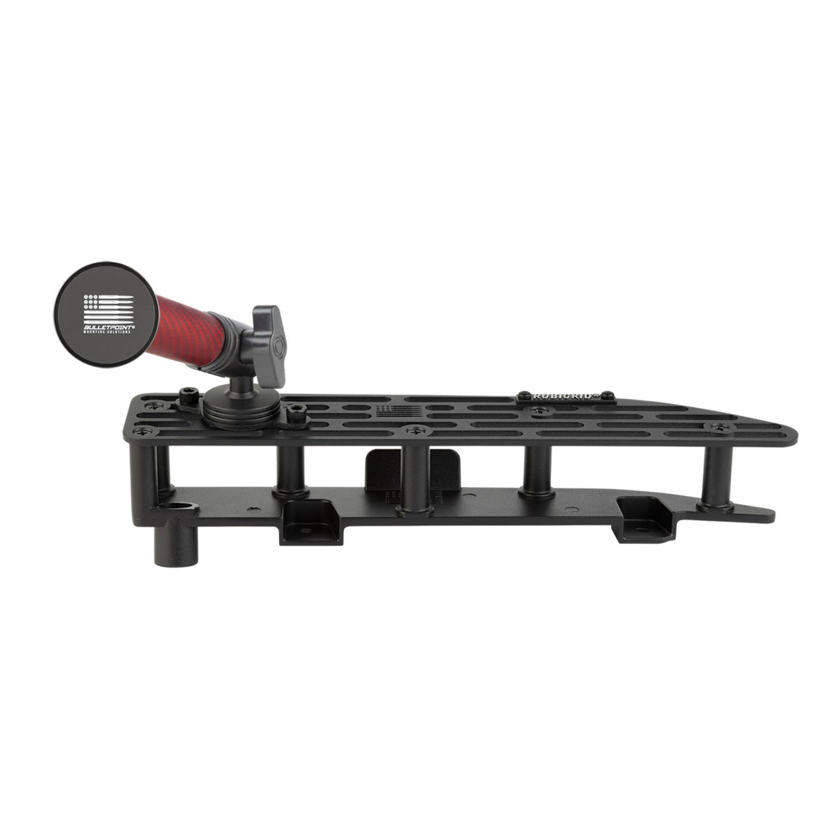 RubiGrid® 2022+ GMC Sierra + Chevrolet Silverado Dash Mount 13.4" Screen with Red Arms