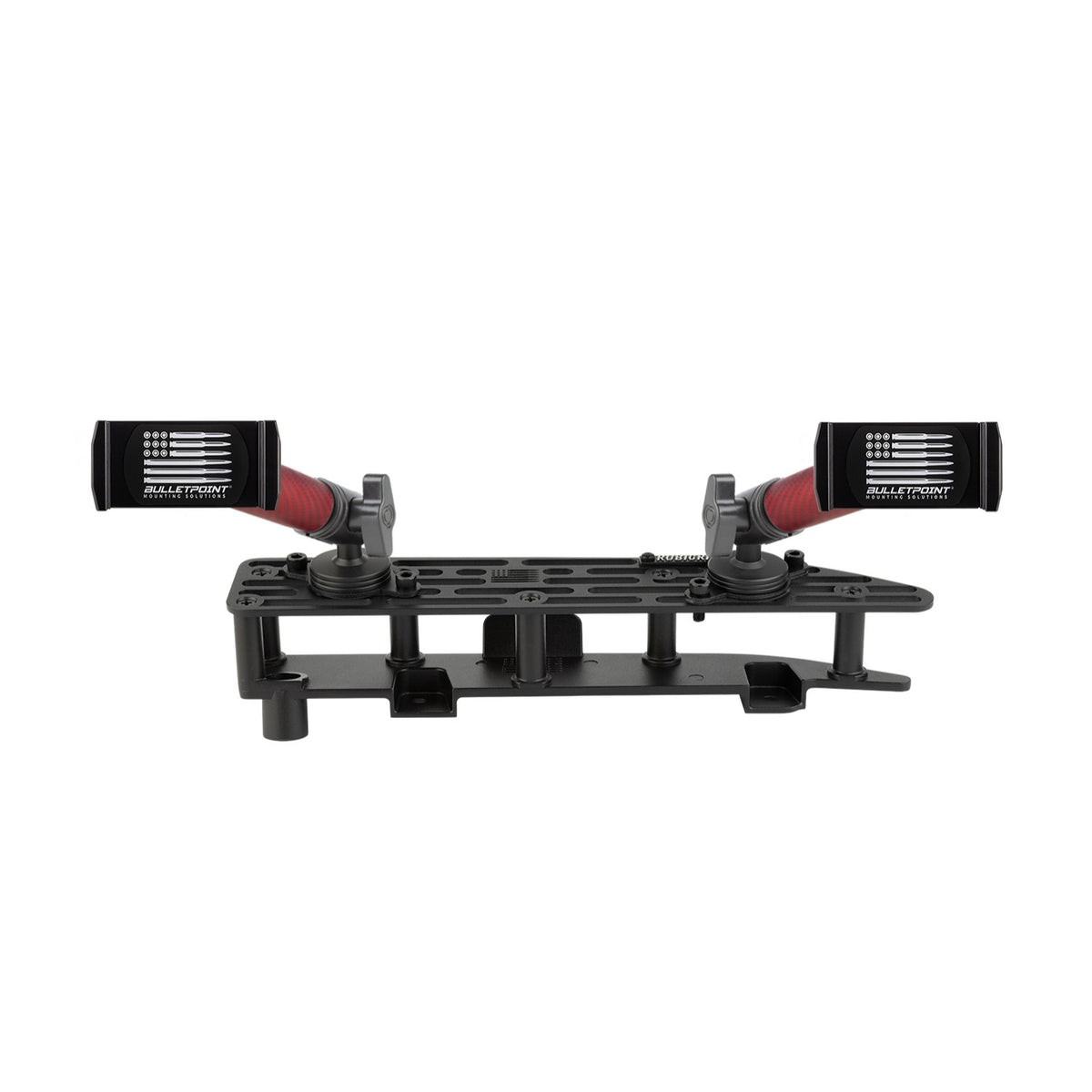 RubiGrid® 2022+ GMC Sierra + Chevrolet Silverado Dash Mount 13.4" Screen with Red Arms