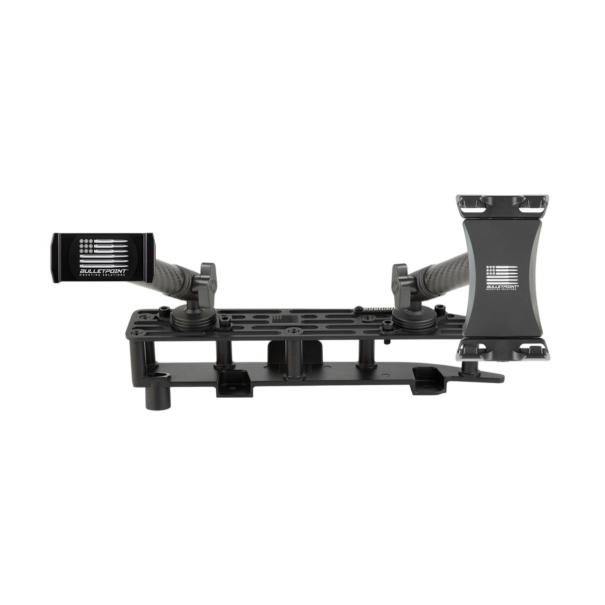 RubiGrid® 2022+ GMC Sierra + Chevrolet Silverado Dash Mount 13.4" Screen with Black Arms