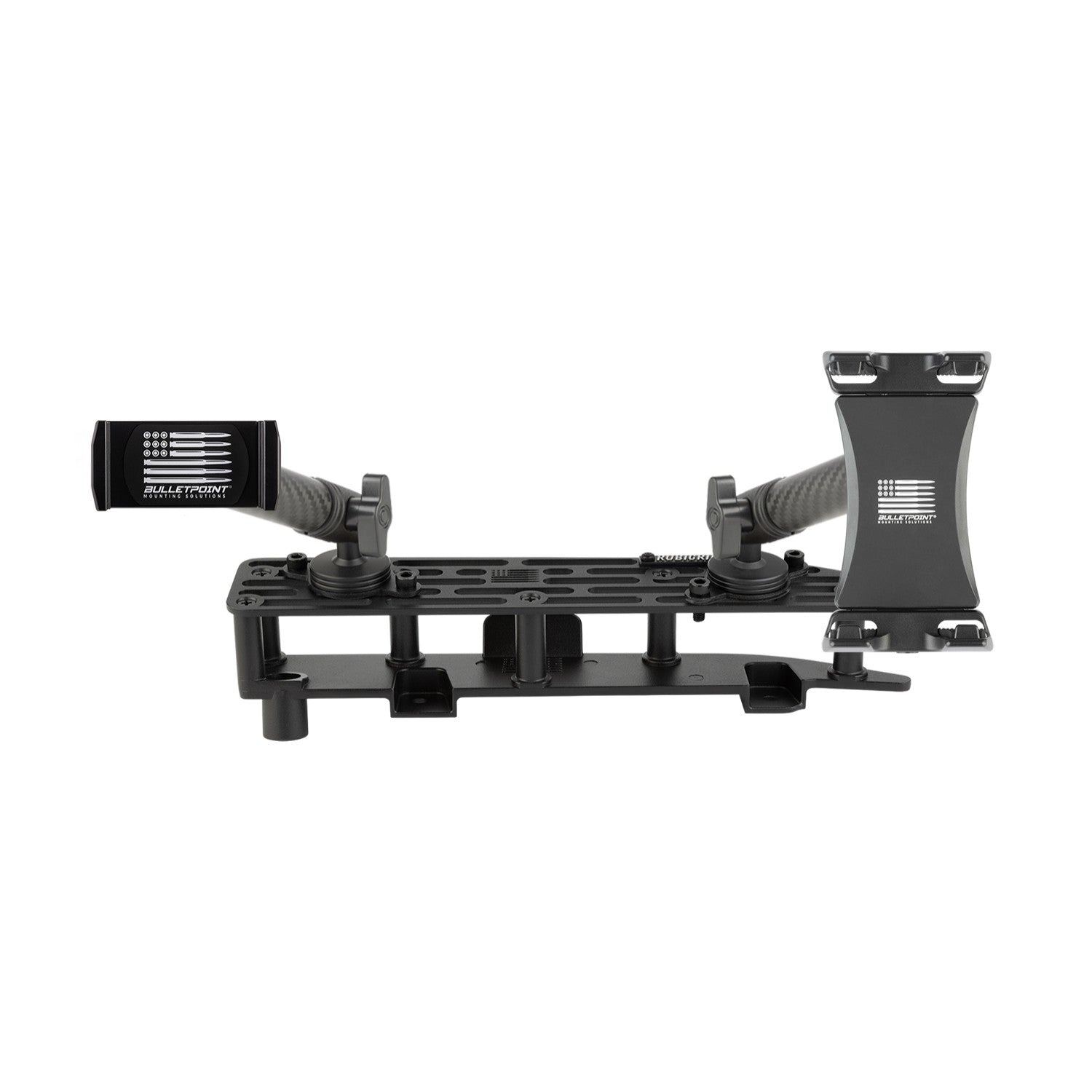 RubiGrid® 2022+ GMC Sierra + Chevrolet Silverado Dash Mount 13.4" Screen with Black Arms