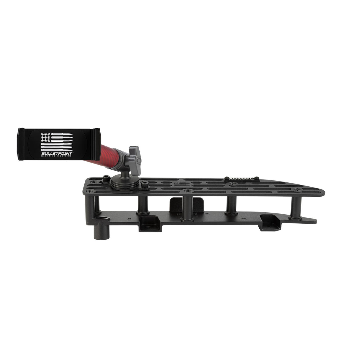 RubiGrid® 2022+ GMC Sierra + Chevrolet Silverado Dash Mount 13.4" Screen with Red Arms