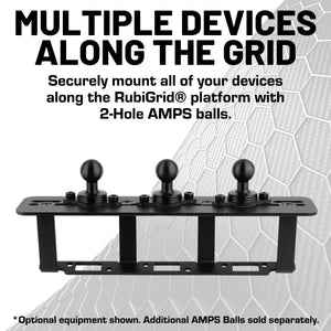 2023+ Ford Super Duty RubiGrid® Center Console Mount Phone + Device Holder