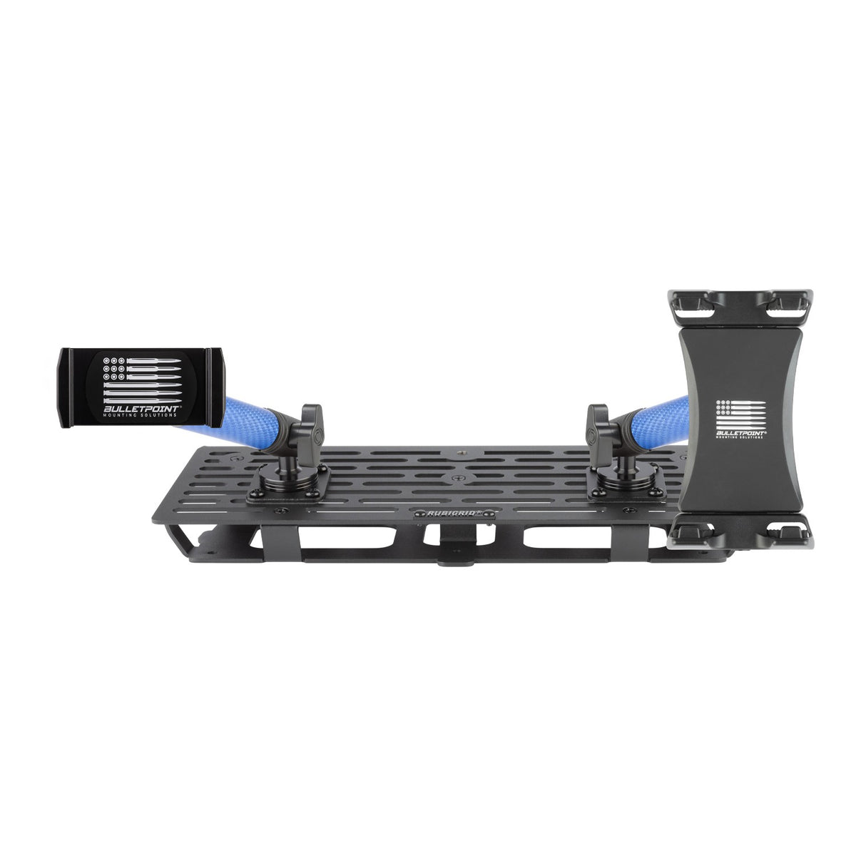 RubiGrid® 2023+ Ford Super Duty Dash Mount Phone + Device Holder with Blue Arms
