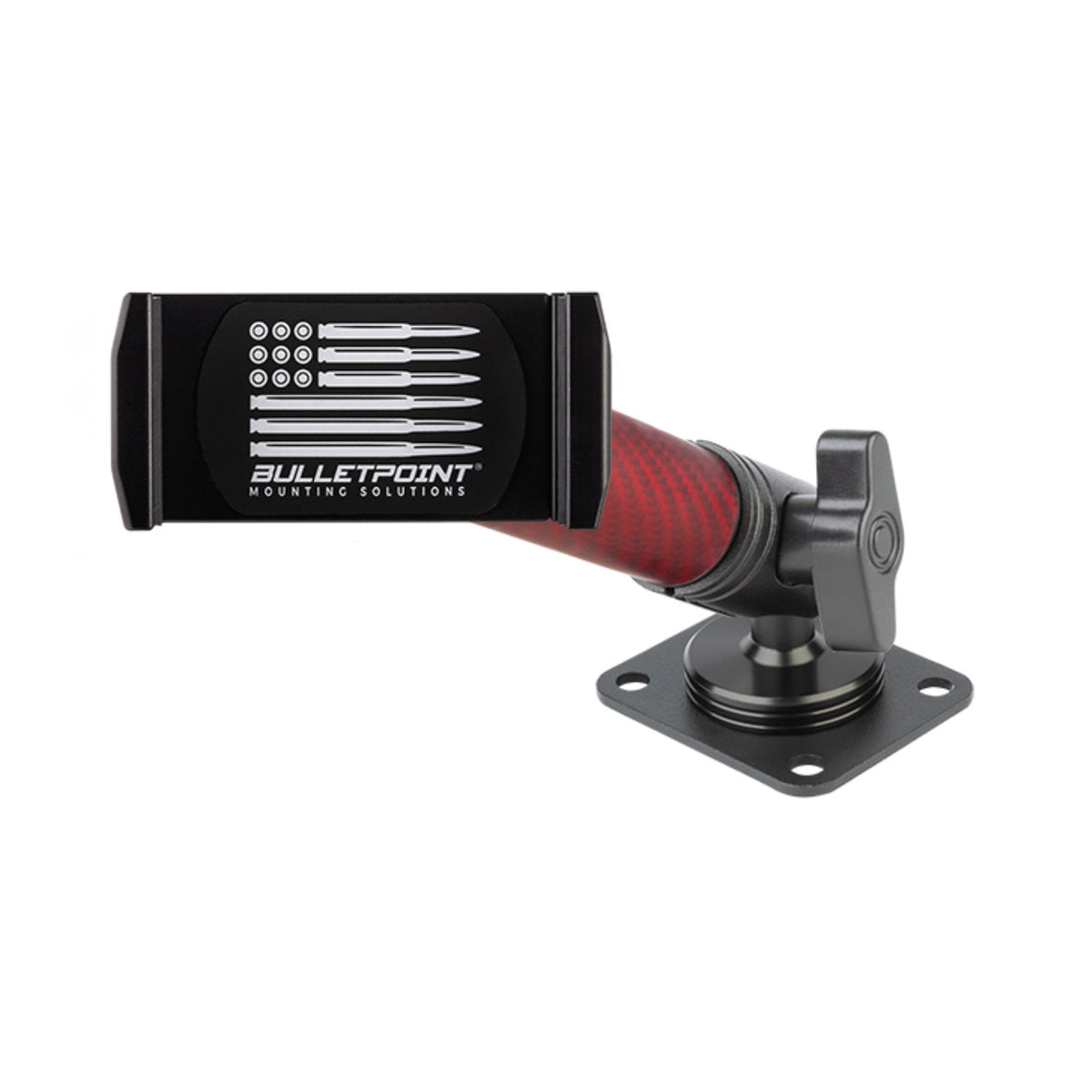 2024+ Jeep Wrangler JL / Gladiator & 2024-2025 Wrangler 4xe Phone Holder Dash Mount with Red Arm