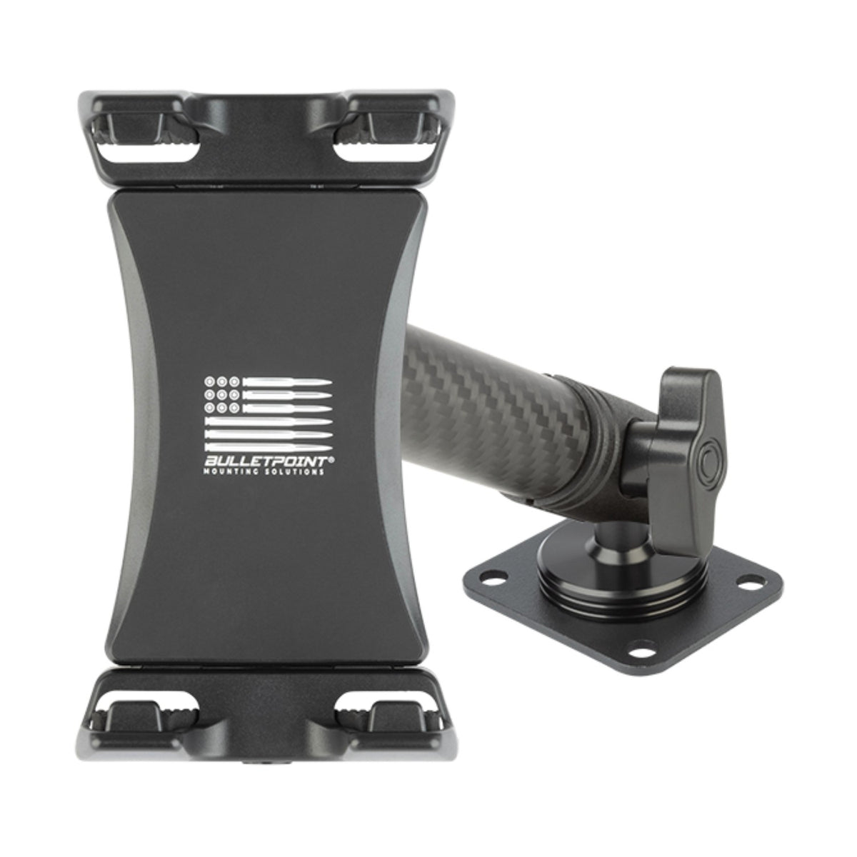 2024+ Jeep Wrangler JL / Gladiator &amp; 2024-2025 Wrangler 4xe Phone Holder Dash Mount with Black Arm
