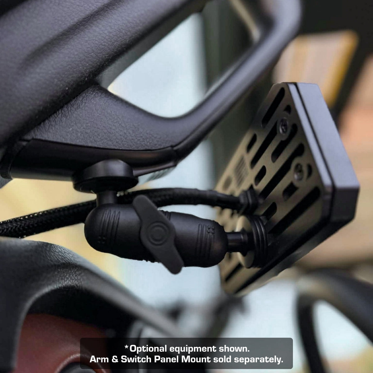 2024+ Jeep Wrangler JL &amp; Jeep Gladiator A-Pillar Grab Bar Mount with 20mm Ball