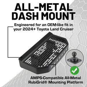 RubiGrid® 2024+ Toyota Land Cruiser Dash Mount Phone + Device Holder