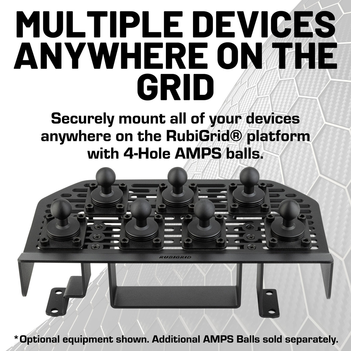 RubiGrid® 2024+ Toyota Land Cruiser Dash Mount Phone + Device Holder