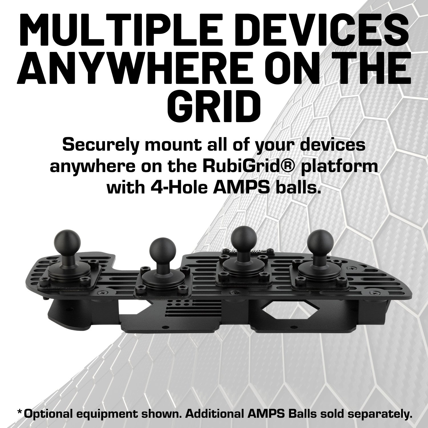 RubiGrid® 2025+ Ford Bronco Sport Platform Dash Mount Device Phone Holder