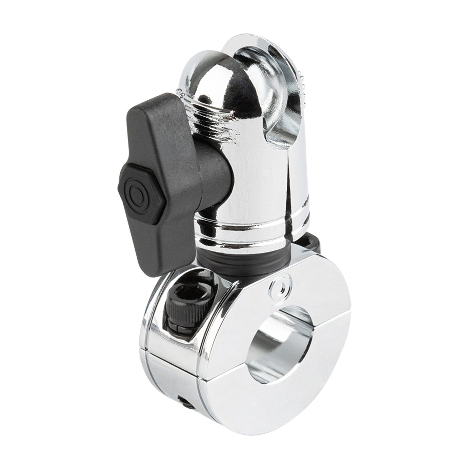 Chrome Bar Clamp Mounts with 20mm Anti-Theft Connector End Nubby Edition (various sizes)