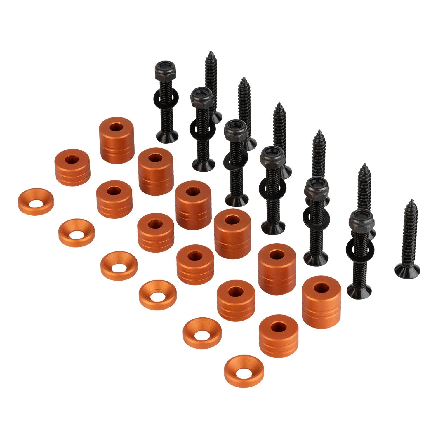 42-Piece Installation Hardware Kit for MOLLE Panels - Various Colors
