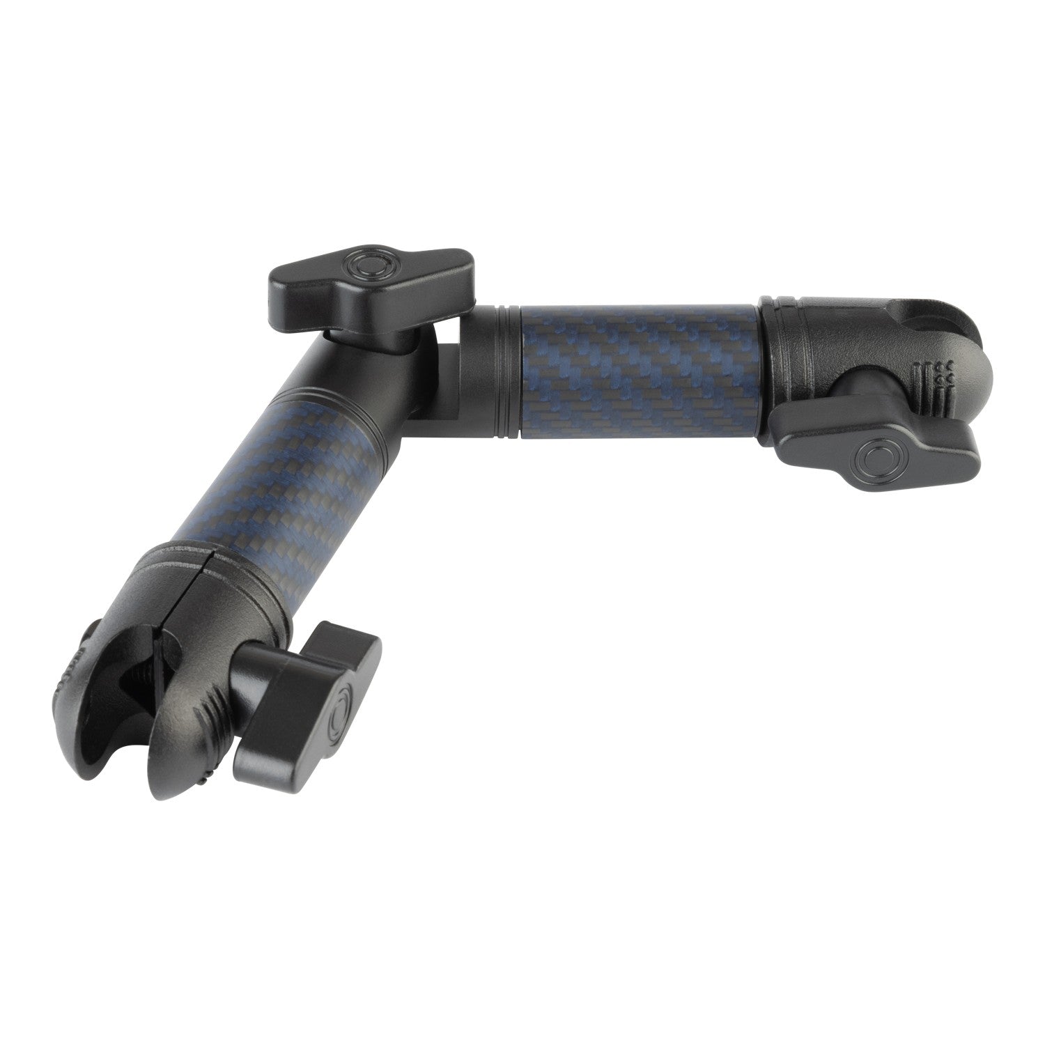 Locking Adjustable Carbon Fiber + Kevlar Mounting Arms with Articulating Joint (various sizes)