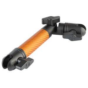 Matte Color Carbon Fiber Locking Adjustable Mounting Arms with Articulating Joint (various sizes)