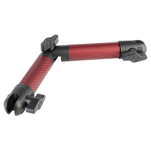 Matte Color Carbon Fiber Locking Adjustable Mounting Arms with Articulating Joint (various sizes)