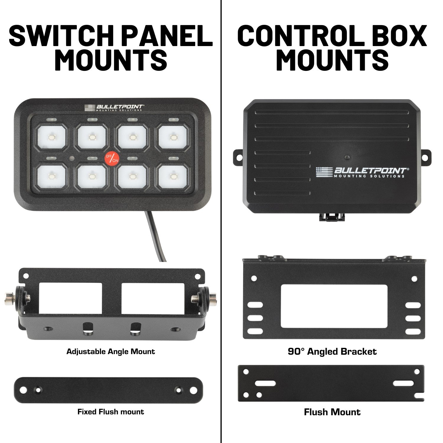 Bulletpoint 8 Gang Electronic Switch Panel - 8 Circuit Relay System fo ...