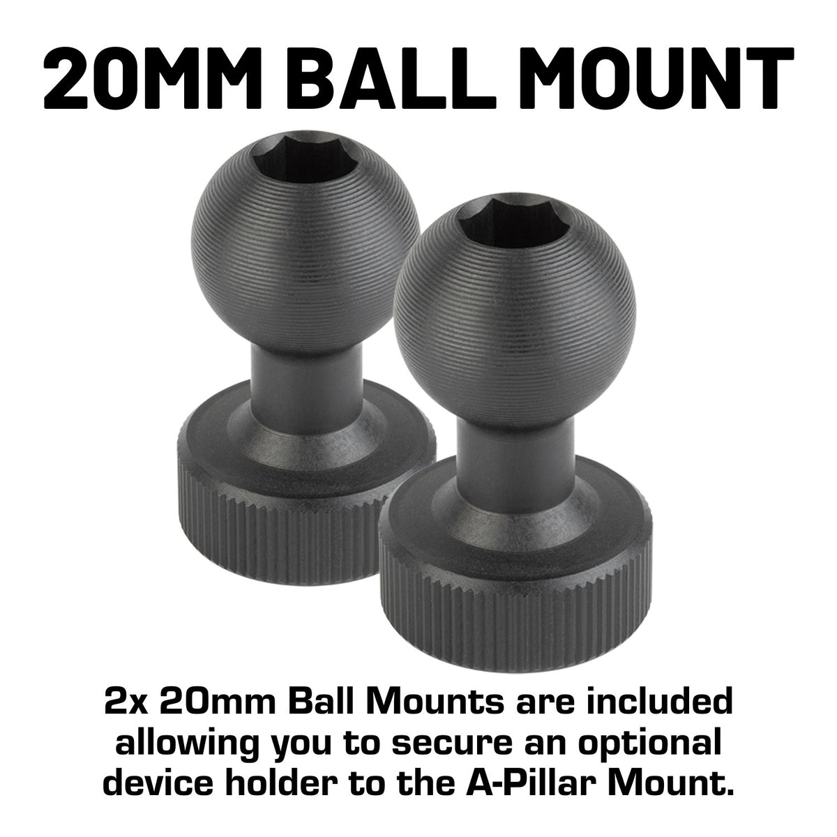 A-Pillar Side Mirrors for 2018-2023 Jeep Wrangler JL &amp; 2020-2023 Jeep Gladiator - Pair of 2