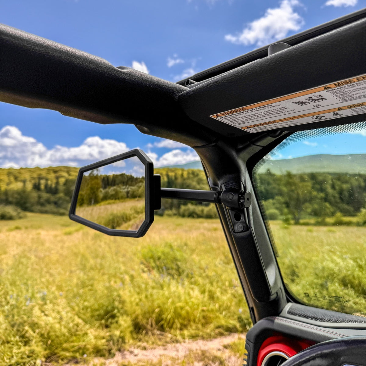 A-Pillar Side Mirrors for 2018-2023 Jeep Wrangler JL &amp; 2020-2023 Jeep Gladiator - Pair of 2