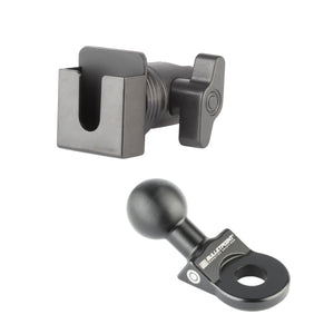 Aluminum Angled Bolt Mount with Integrated 20mm Ball