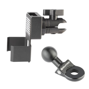 Aluminum Angled Bolt Mount with Integrated 20mm Ball