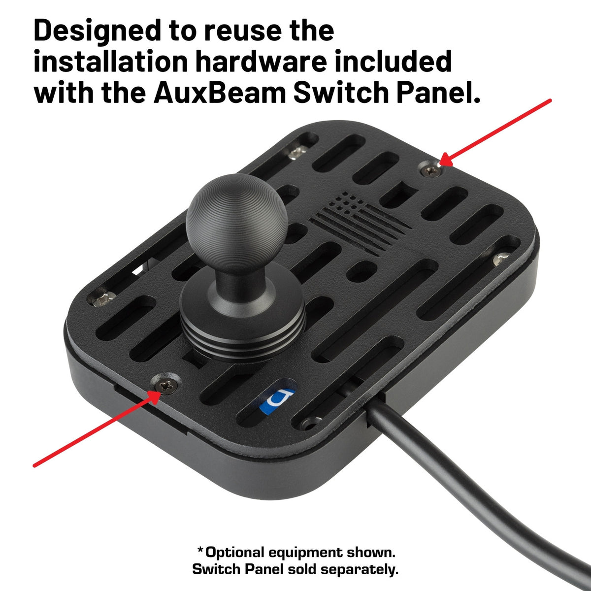 Auxbeam 6 Gang Switch Panel Mount with 20mm Ball