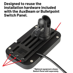 Auxbeam + Bulletpoint 8 Gang Switch Panel Mount with 20mm Connector Nubby Edition